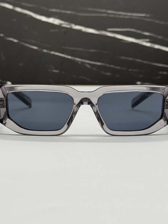 NEW PRADA PR09ZS 18S09T SUNGLASSES TRANSPARENT GRAY UNISEX PR 09ZS, SPR 09Z main image 4
